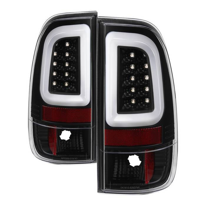 Ford F150 Styleside 97-03 / F250/350/450/550 Super Duty 99-07 Version 3 Light Bar LED Tail Lights - Black