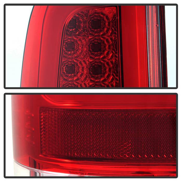 Speed Daddy 3D LED Tail Light Bar For Ford F-150/F-250/F-350 Super Duty (97-07) - Chrome Housing, Red Lens