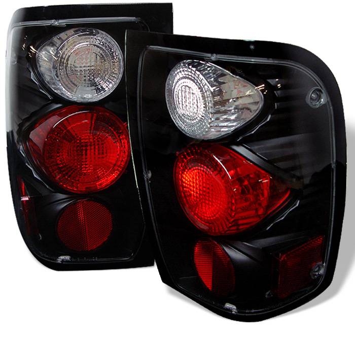 Ford Ranger 98-00 Euro Style Tail Lights - Black