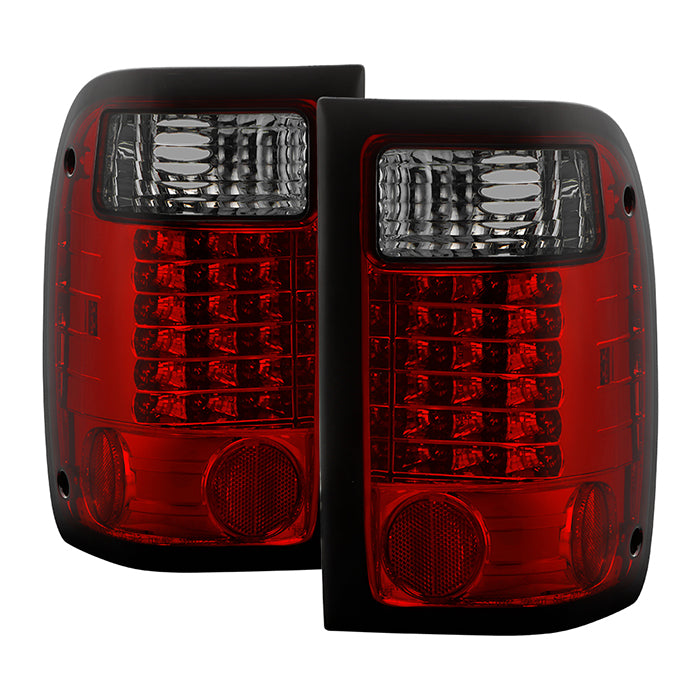 Ford Ranger 01-05 LED Tail Lights - Red Smoke