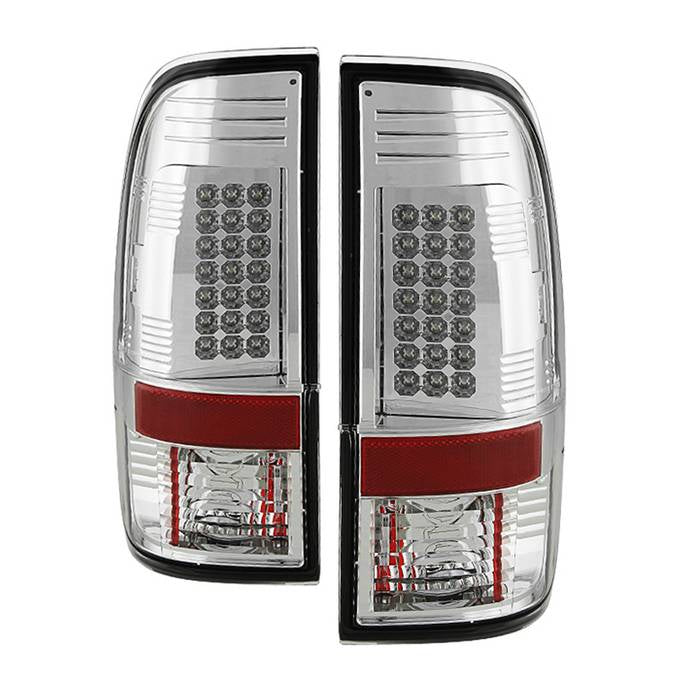 Ford Super Duty F-250/ F-350/ F-450 08-16 LED Tail Lights - Chrome