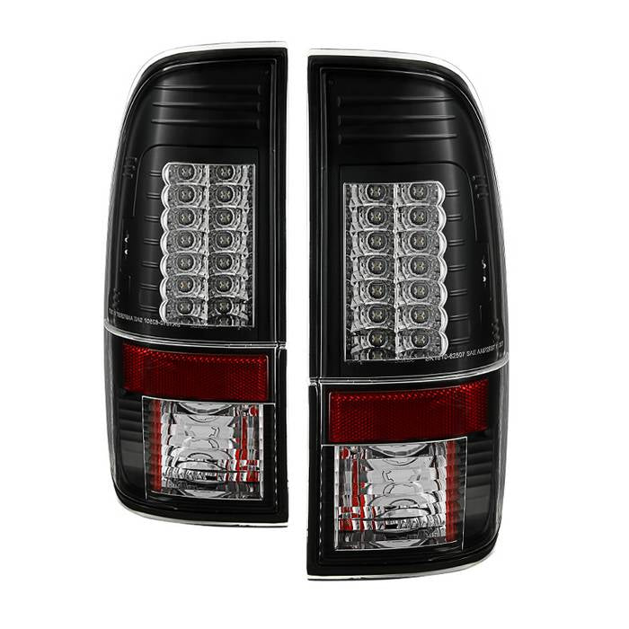 Ford Super Duty F-250/ F-350/ F-450 08-16 Version 2 LED Tail Lights - Black