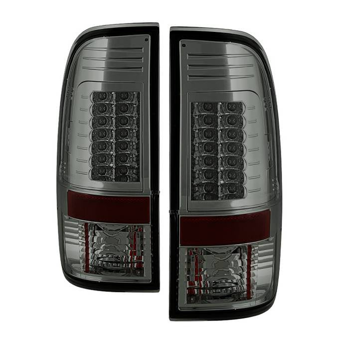 Ford Super Duty F-250/ F-350/ F-450 08-16 Version 2 LED Tail Lights - Smoke