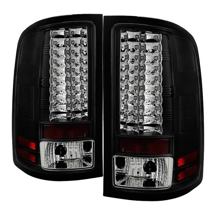 GMC Sierra 1500 07-13  2500HD/3500HD 07-14 (does not fit 3500HD Dually Models) LED Tail Lights - Black