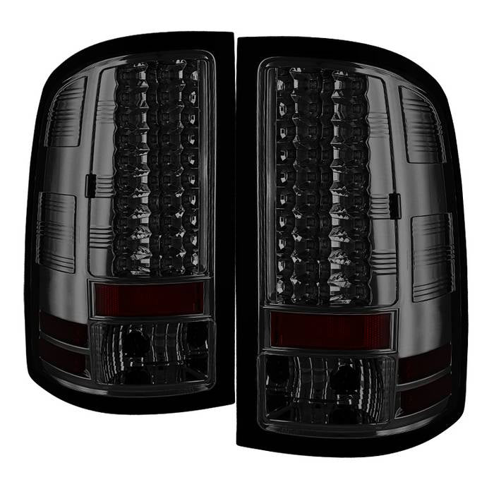 GMC Sierra 1500 07-13  2500HD/3500HD 07-14 (does not fit 3500HD Dually Models) LED Tail Lights - Smoke