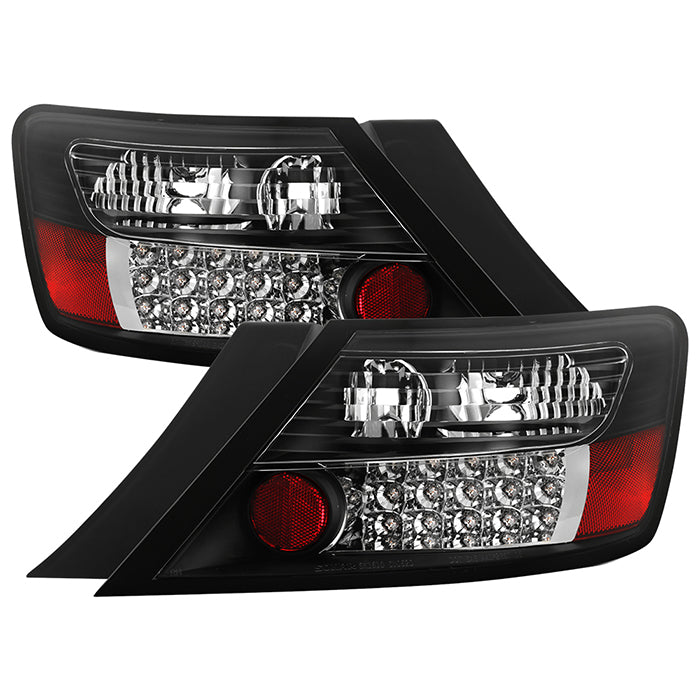 Honda Civic 06-08 2Dr LED Tail Lights - Black