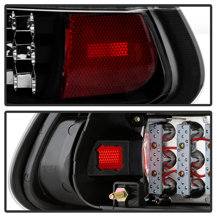 Honda Civic 92-95 3DR LED Tail Lights - Black – Spyder Auto