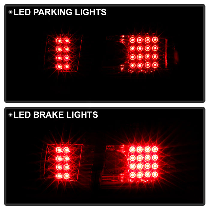 Honda Civic 96-98 4Dr LED Tail Lights - Red Smoke – Spyder Auto