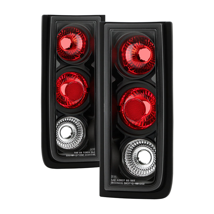 Hummer H2 03-09 ( Non H2T ) Euro Style Tail Lights - Black