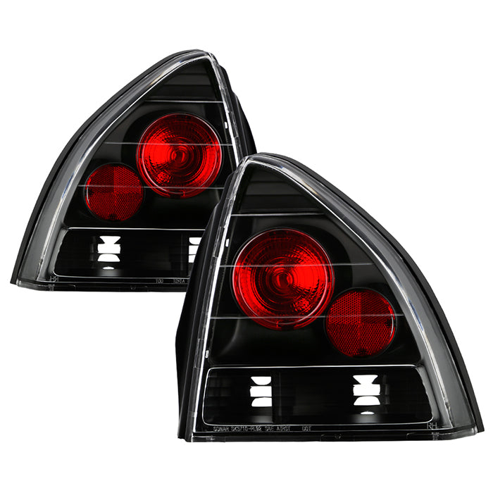 Honda Prelude 92-96 Euro Style Tail Lights - Black