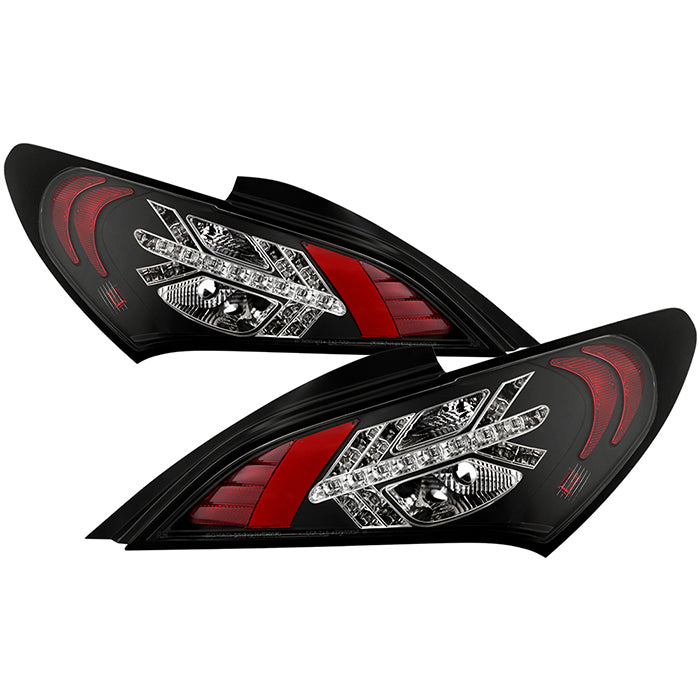 Hyundai Genesis 10-12 2Dr LED Tail Lights - Black