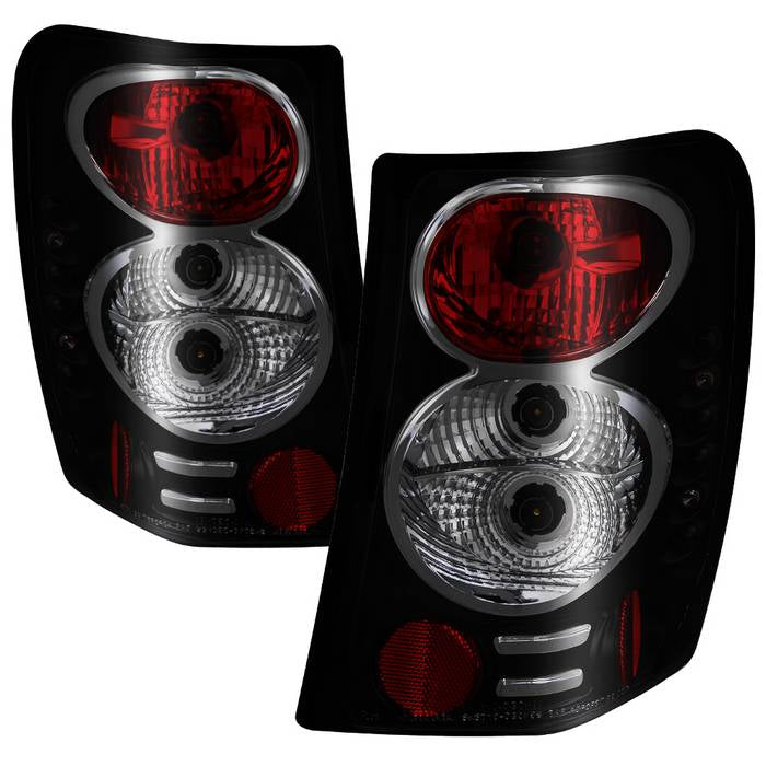 Jeep Grand Cherokee 99-04 Euro Style Tail Lights - Black Smoke