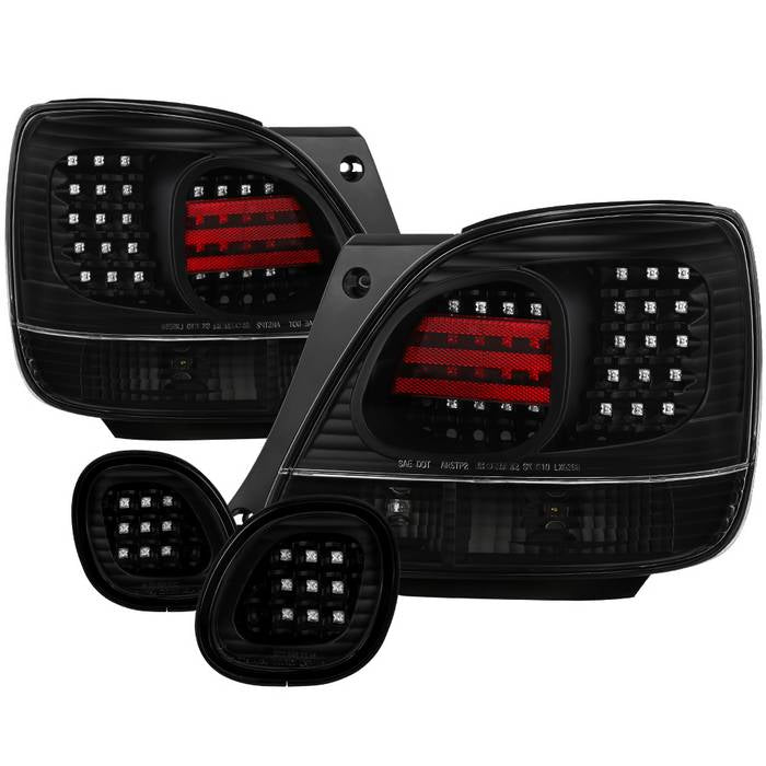 Lexus GS 300 / 400 98-05 4pcs LED Tail Lights with Trunk Pcs - Black