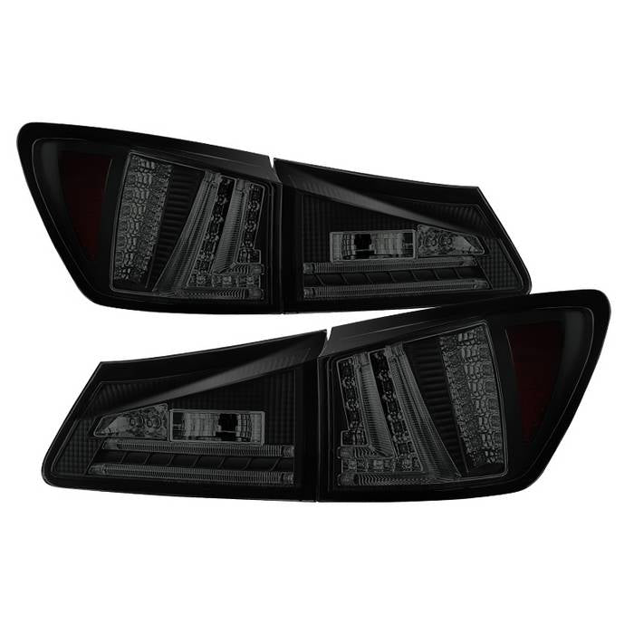 Lexus IS250 06-08 LED Tail Lights - Black Smoke