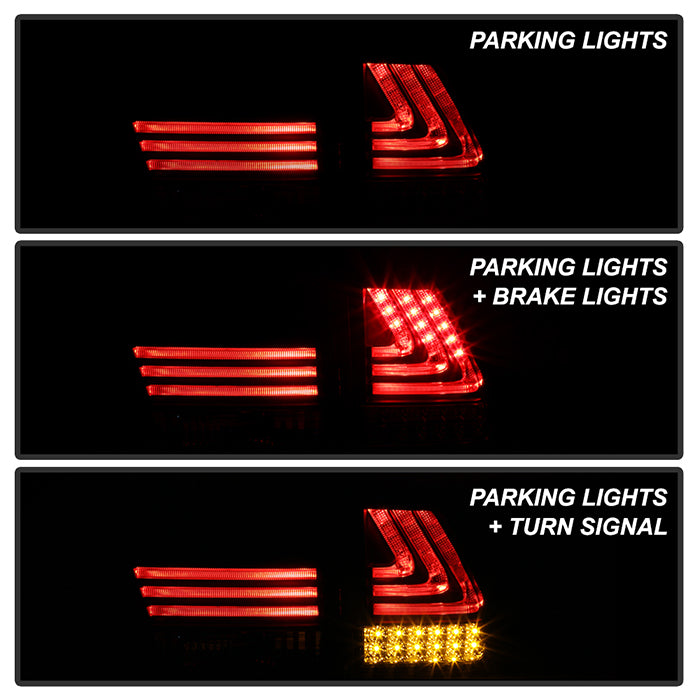 Lexus RX330 / RX350 04-09 LED Tail Lights - Black – Spyder Auto
