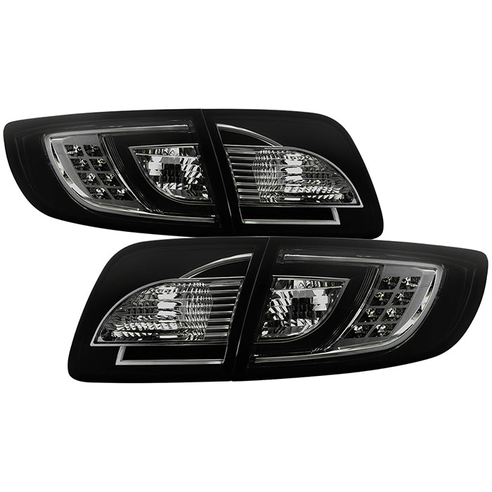 Mazda 3 03-08 4Dr Sedan ( Non Hatchback ) LED Tail Lights - Smoke