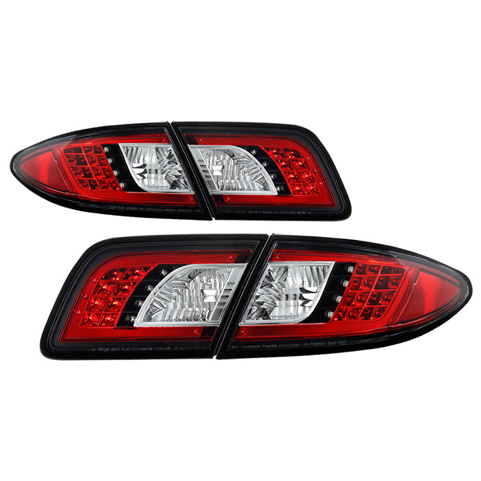 Mazda 6 03-08 4/5DR (Not fit Wagon) LED Tail Lights - Black