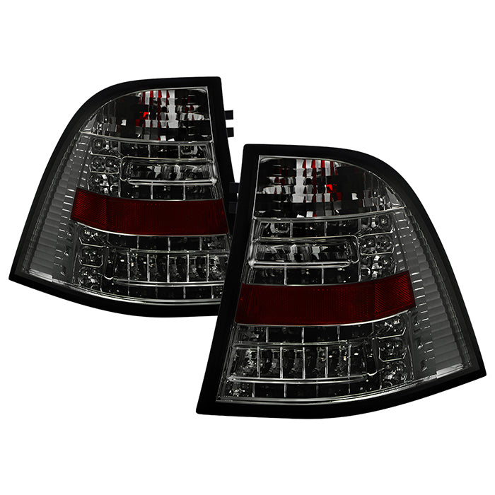 Mercedes Benz W163 M-Class ML 98-05 LED Tail Lights - Smoke