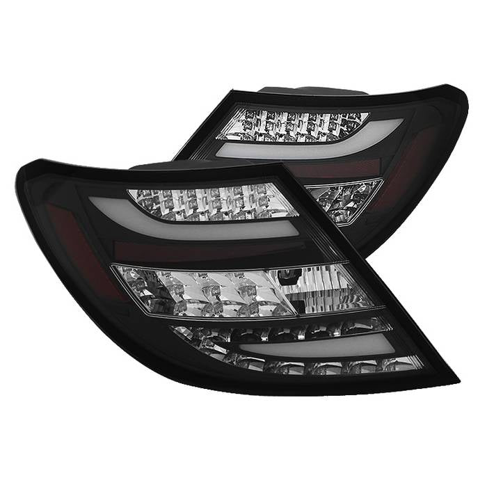 Mercedes Benz W204 C-Class 08-11 LED Tail Lights - Incandescent Model only ( Not Compatible With LED Model ) - Black