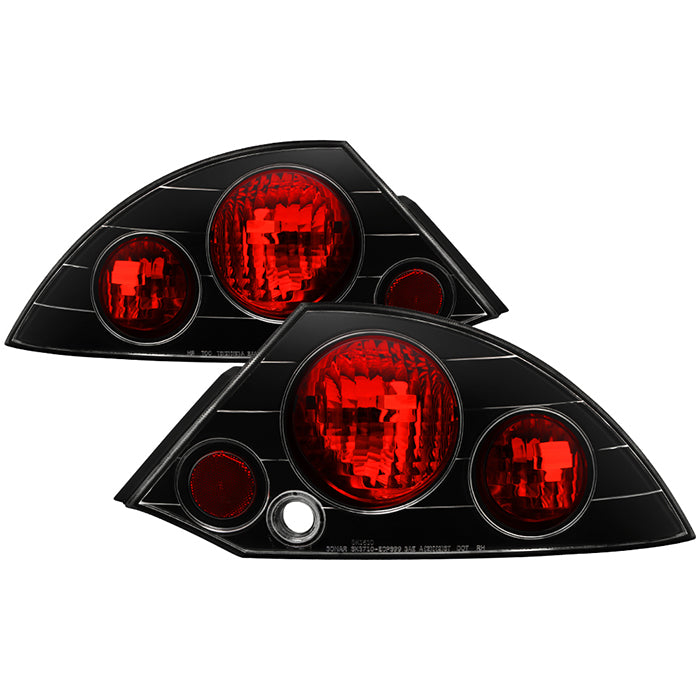 Mitsubishi Eclipse 00-02 Euro Style Tail Lights - Black