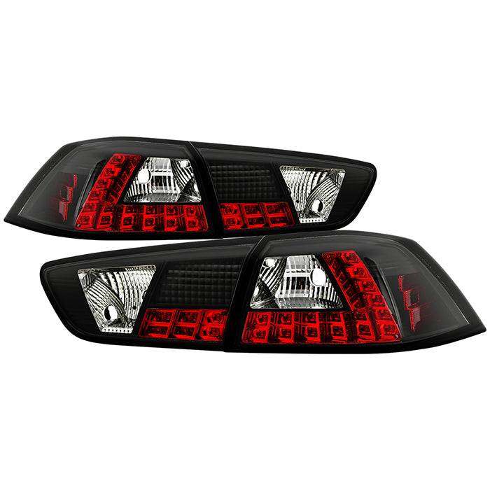 Mitsubishi Lancer / Evolution X 08-14 ( WillNot Fit SportBack ) LED Tail Lights - Black