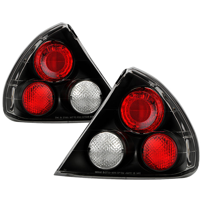 Mitsubishi Mirage 99-02 2/4Dr Euro Style Tail Lights - Black