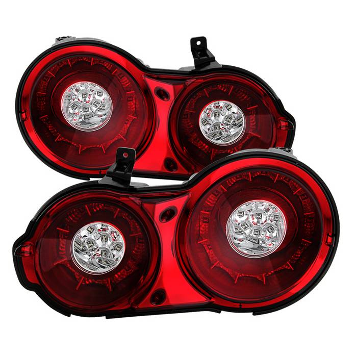 Nissan GTR 09-15 LED Tail Lights - Red Clear