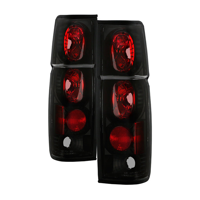 Nissan Hardbody 86-97 Euro Style Tail Lights - Black Smoke