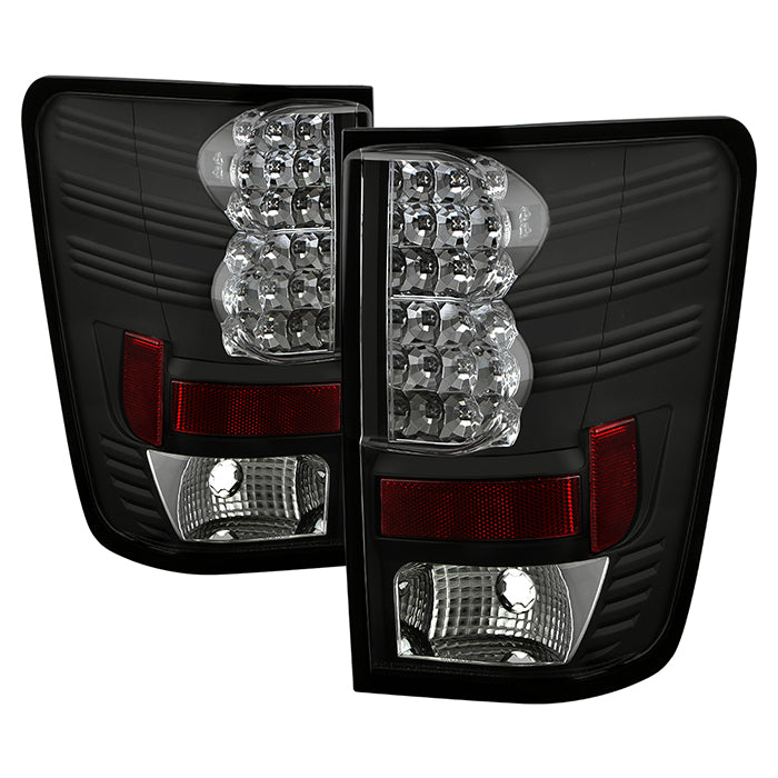 Nissan Titan 04-15 LED Tail Lights - Black