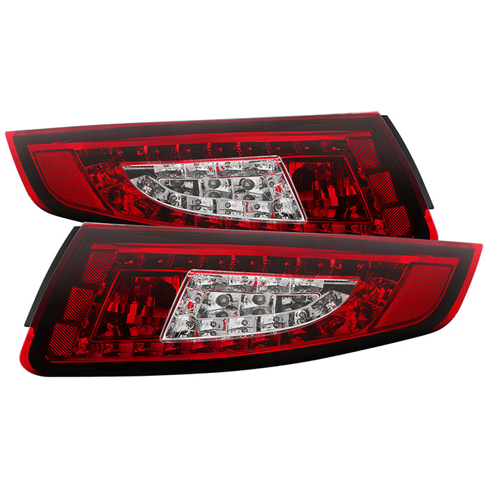 Porsche 997 05-08 LED Tail Lights - Red Clear