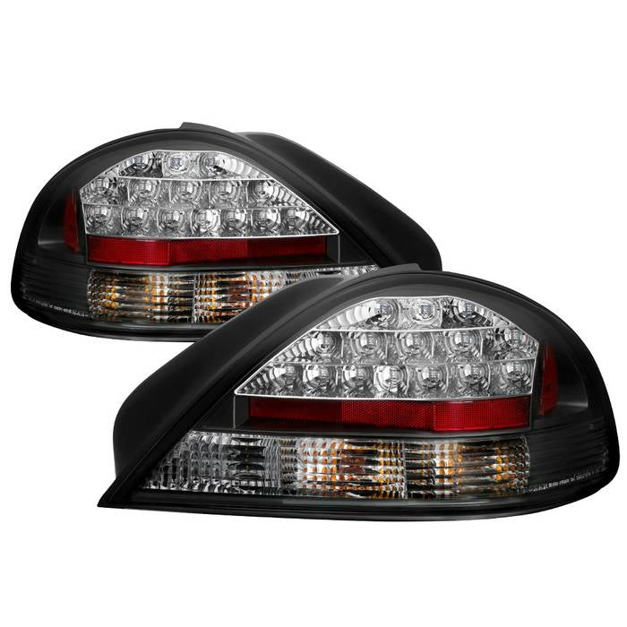 Pontiac Grand AM 99-05 LED Tail Lights - Black