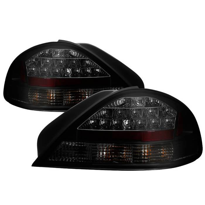 Pontiac Grand AM 99-05 LED Tail Lights - Black Smoke