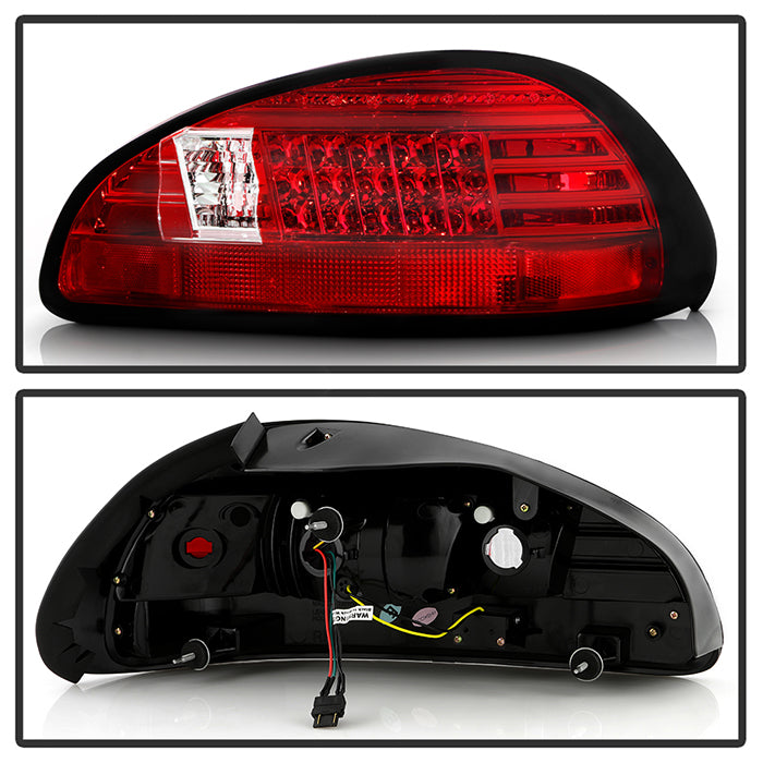 Pontiac Grand Prix 97-03 LED Tail Lights - Red Clear – Spyder Auto