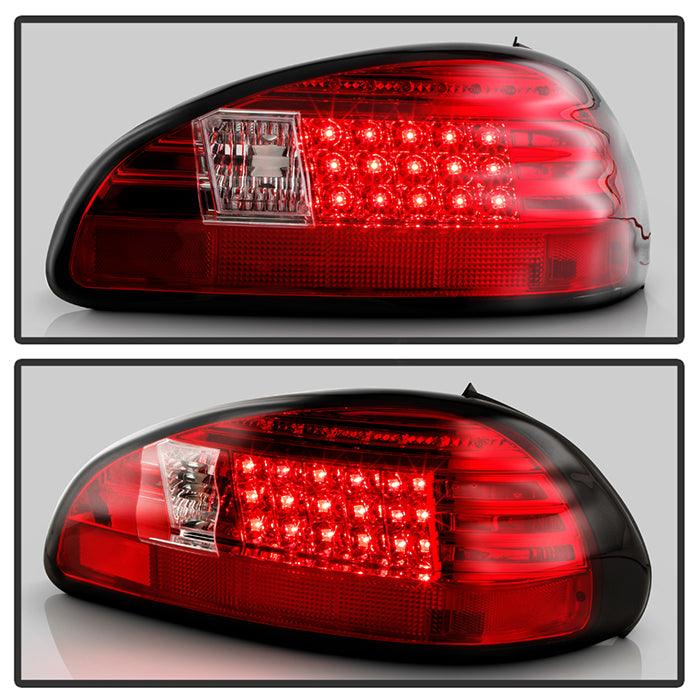 Pontiac Grand Prix 97-03 LED Tail Lights - Red Clear – Spyder Auto