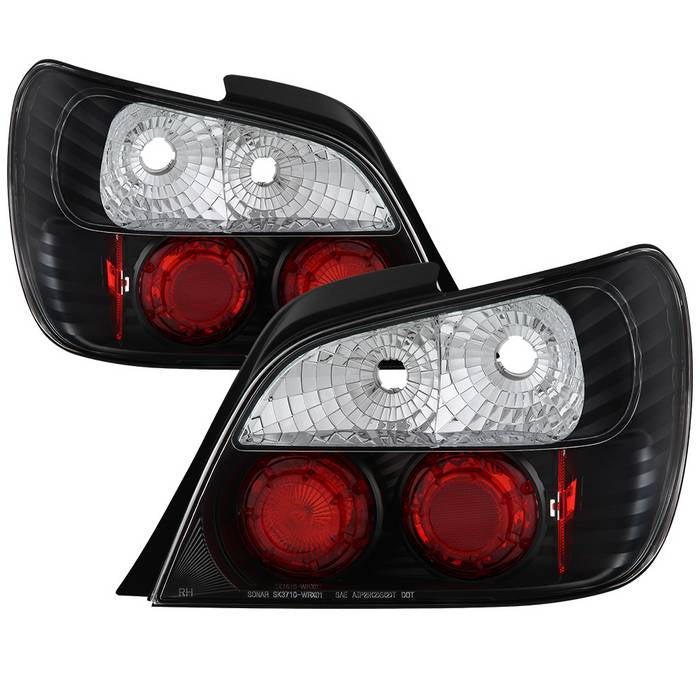 Subaru Impreza WRX / Sti 02-03 4Dr (Not Fit Wagon) Euro Style Tail Lights - Black