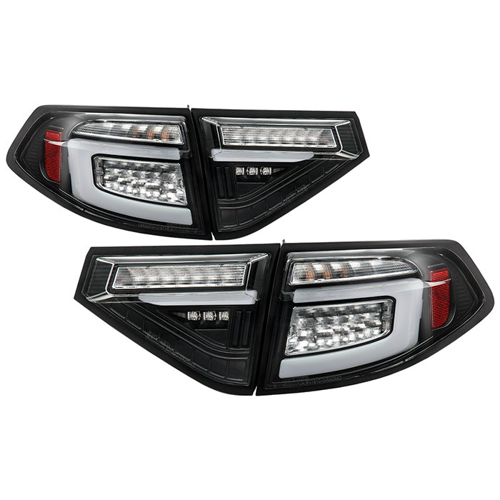 ( Spyder ) Subaru Impreza WRX 2008-2014 5Dr Hatchback Wagon LED Tail Lights - Sequential Signal - Black