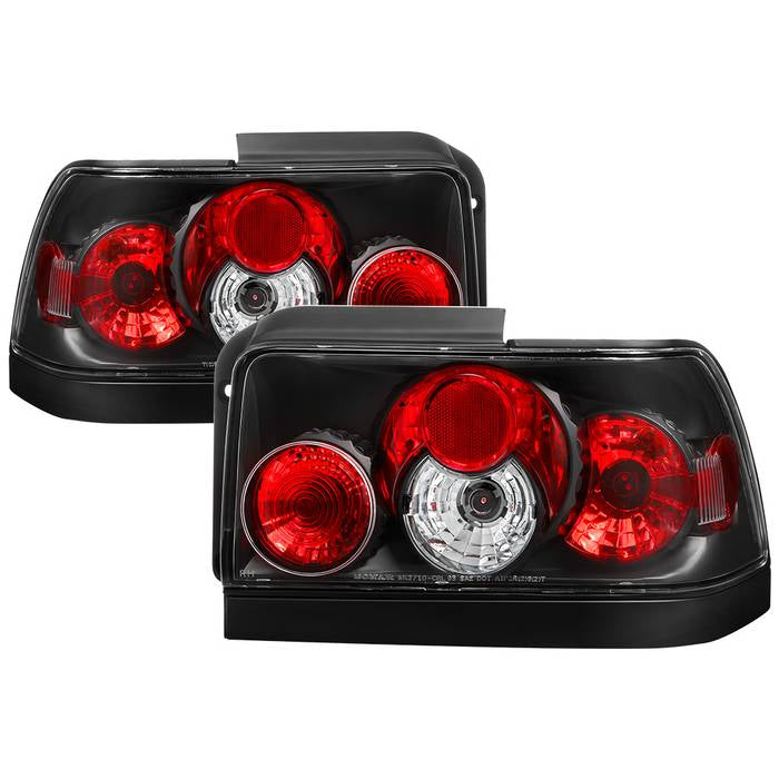 Toyota Corolla 93-97 Euro Style Tail Lights - Black