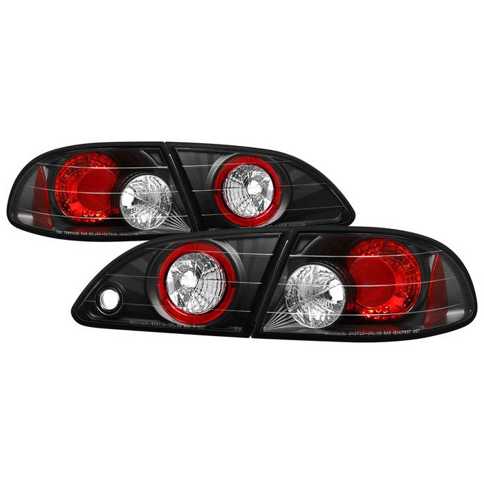 Toyota Corolla 98-02 Euro Style Tail Lights - Black