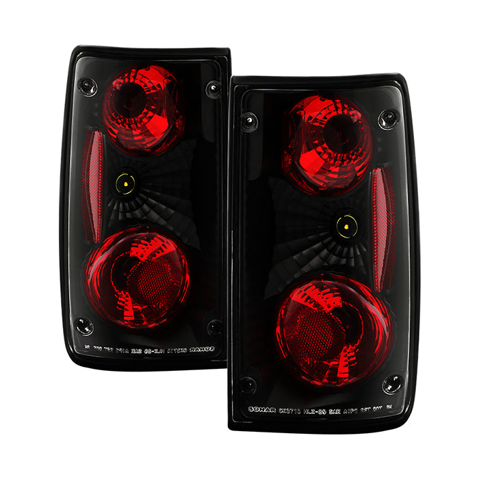 Toyota Pick Up 89-95 Euro Style Tail Lights - Black