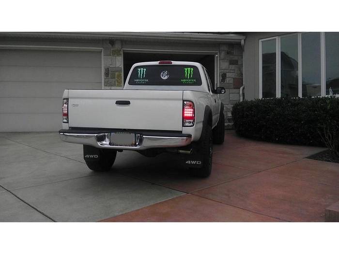 Toyota Tacoma 01-04 LED Tail Lights - Red Clear – Spyder Auto