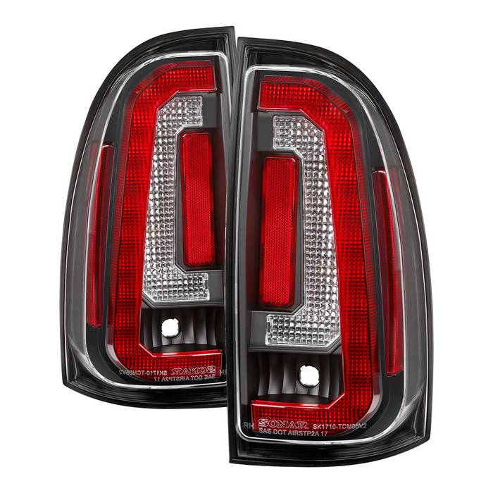 Toyota Tacoma 05-15 LED Tail Lights (not compatible with factory equipped led tail lights) - Black