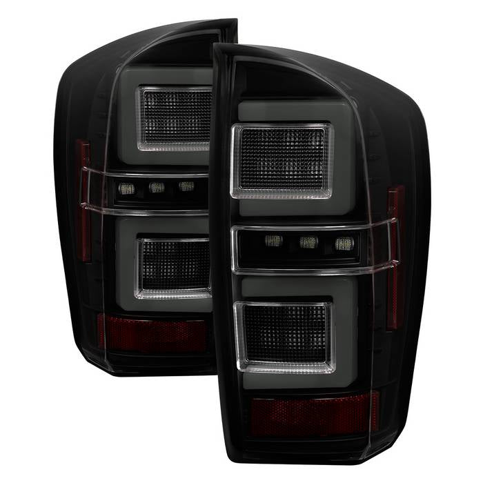 ( Spyder ) Toyota Tacoma 16-19 LED Tail Lights - Black Smoke