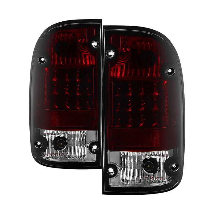 Toyota Tacoma 95-00 LED Tail Lights - Red Smoke