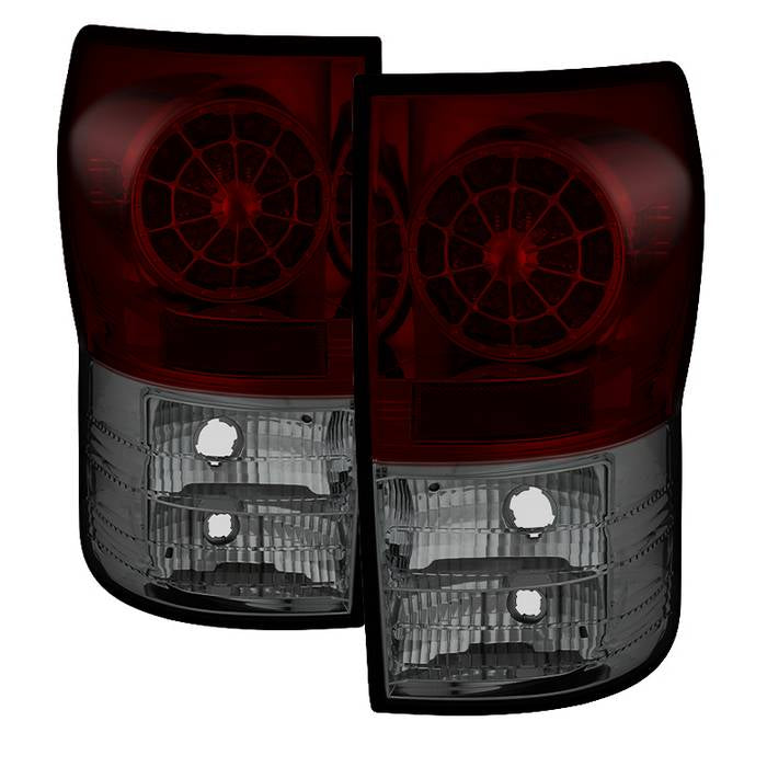 Toyota Tundra 07-13 LED Tail lights - Red Smoke