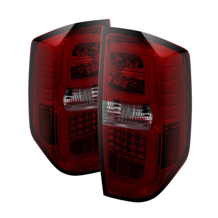 ( Spyder ) Toyota Tundra 2014-2019 Light Bar LED Tail Lights - Red Smoke