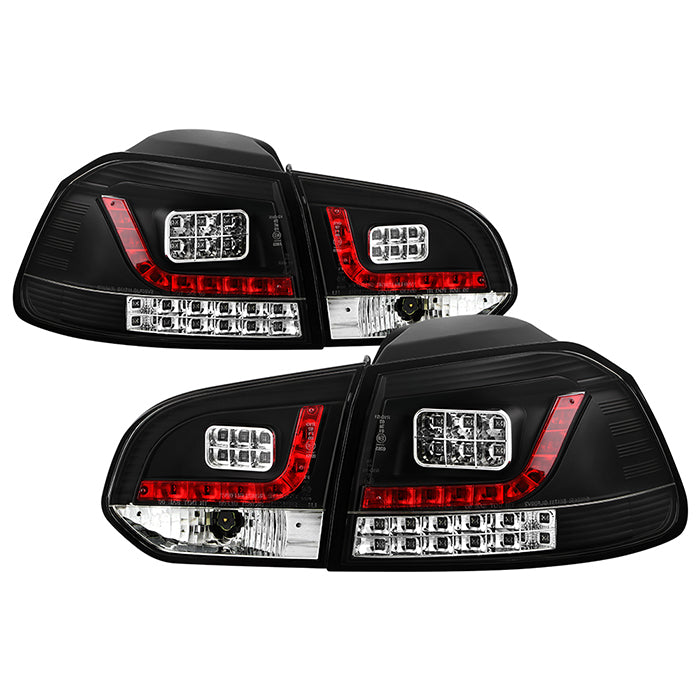 Volkswagen Golf / GTI 10-13 LED Tail Lights - Black