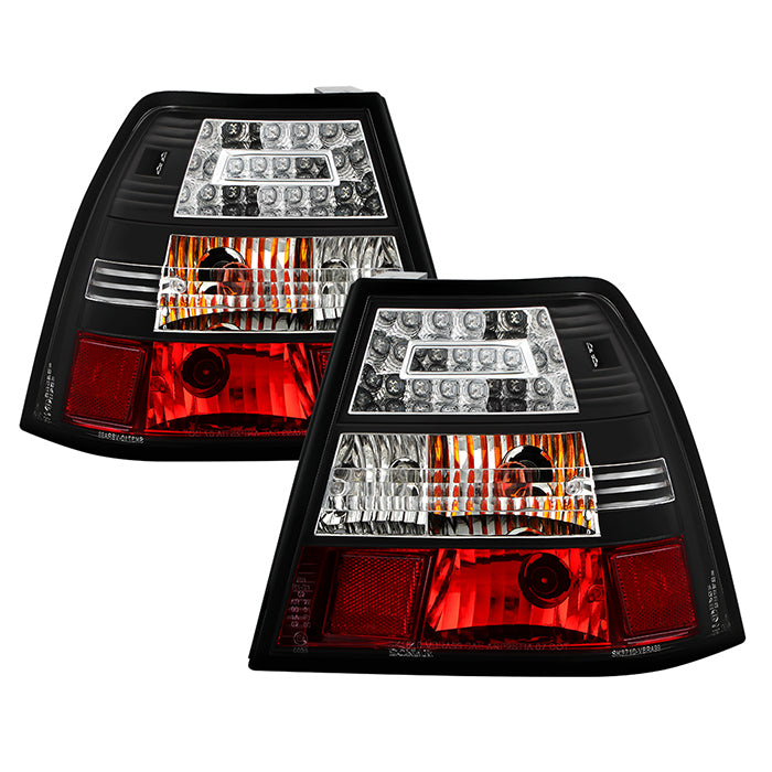 Volkswagen Jetta 99-04 LED Tail Lights - Black