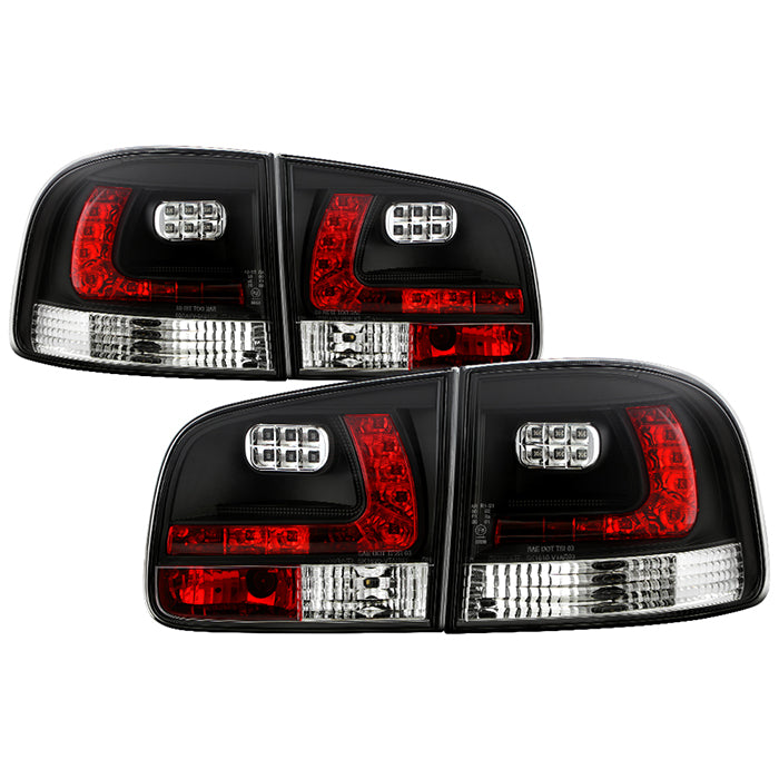 Volkswagen Touareg 03-07 LED Tail Lights - Black