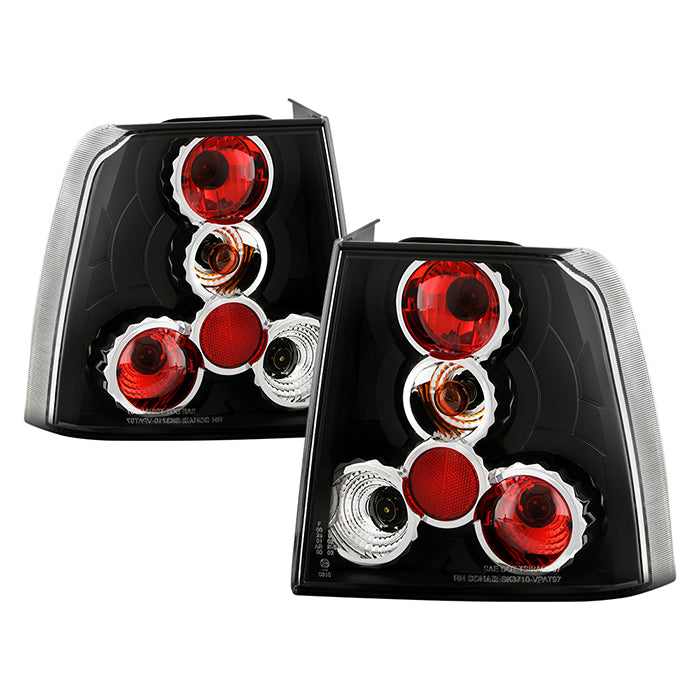 Volkswagen Passat 97-00 Euro Style Tail Lights - Black