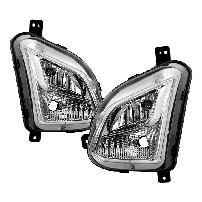 ( Spyder ) Chevy Equinox 2018-2020 OEM Style Fog Lights w/Switch - ( Bulbs Size - H8 12V 35W ) - Clear